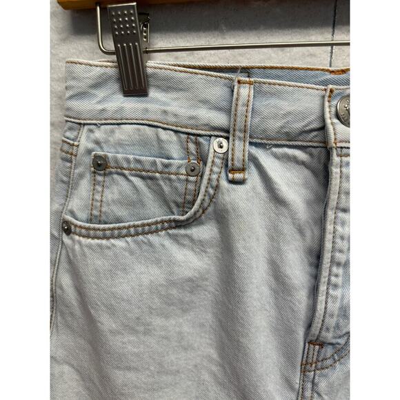 Rag & Bone High Rise Mini Skirt Primrose Light Denim Size 25 Festival Concert - Picture 2 of 11